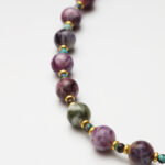 Rainbow Emerald Phantom Quartz & Turquoise Necklace