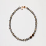 Grey Moonstone & Tiger's Eye Necklace