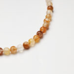 Yellow Phantom Quartz, Lapis Lazuli & Southern Red Agate Yuanbao Necklace