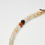 Yellow Phantom Quartz, Lapis Lazuli & Southern Red Agate Yuanbao Necklace