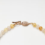 Yellow Phantom Quartz, Lapis Lazuli & Southern Red Agate Yuanbao Necklace