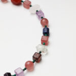 Strawberry Quartz, Red Phantom Quartz, Lapis Lazuli, Amethyst & Clear Quartz Necklace