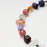 Strawberry Quartz, Red Phantom Quartz, Lapis Lazuli, Amethyst & Clear Quartz Necklace
