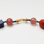 Strawberry Quartz, Red Phantom Quartz, Lapis Lazuli, Amethyst & Clear Quartz Necklace