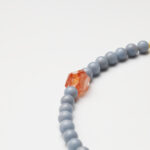 Blue Chalcedony, Red Phantom Quartz, Lapis Lazuli & Southern Red Agate Necklace