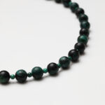 Emerald Phantom Quartz, Malachite & Red Phantom Quartz Necklace