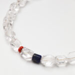 Free-Form Clear Quartz, Red Phantom Quartz, Lapis Lazuli & Southern Red Agate Necklace