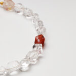 Free-Form Clear Quartz, Red Phantom Quartz, Lapis Lazuli & Southern Red Agate Necklace