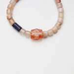 Natural Sakura Agate, Red Phantom Quartz & Lapis Lazuli