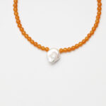 Yellow Jade & Baroque Pearl Bracelet
