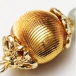 Gold-Plated Cat's Eye Bead