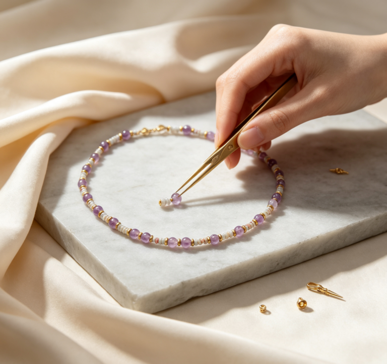 Handcrafting with care and patience.