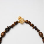Silk Road Sunset · Tiger's Eye & Red Phantom Quartz Free-Form Necklace