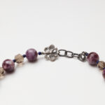 Autumn Berries · Purple Emerald Phantom Quartz, Smoky Quartz & Red Phantom Quartz with Lapis Lazuli Necklace