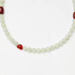 Ink Wash Balance · Prehnite, Agate Barrel & Southern Red Agate Yuanbao Necklace