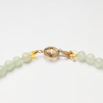 Ink Wash Balance · Prehnite, Agate Barrel & Southern Red Agate Yuanbao Necklace