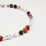 Stardust Trail · Clear Quartz & Mixed Rhombus Crystal Necklace