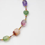 Prism of the Soul · Heart-Shaped Fluorite, Free-Form Fluorite & Red Phantom Quartz Necklace