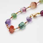 Prism of the Soul · Heart-Shaped Fluorite, Free-Form Fluorite & Red Phantom Quartz Necklace