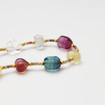 Prism of the Soul · Heart-Shaped Fluorite, Free-Form Fluorite & Red Phantom Quartz Necklace