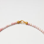 Boudoir Grace · Pink Mother-of-Pearl, Southern Red Agate & White Butterfly Shell Ruyi Lock Necklace