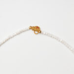 Snow & Spring · Mother-of-Pearl Abacus Beads & Fluorite Necklace