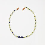Prehnite, Peridot & Lapis Lazuli Necklace