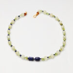 Prehnite, Peridot & Lapis Lazuli Necklace