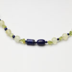 Prehnite, Peridot & Lapis Lazuli Necklace