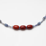 Dunhuang Twilight · Blue Aventurine, Blue Spot Stone & Red Agate Necklace